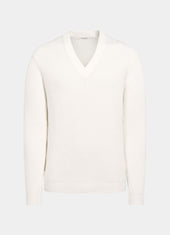 Ribbed V Neck