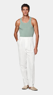 Green Ribbed Tank Top