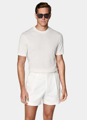 Jacquard Short Sleeve Crewneck