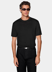 Jacquard Short Sleeve Crewneck