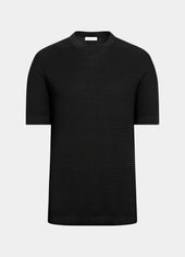 Jacquard Short Sleeve Crewneck