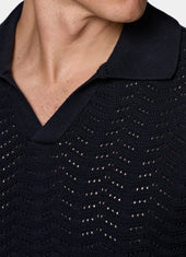 Crochet Buttonless Polo