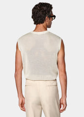 Crochet Sleeveless Crewneck