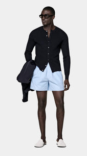 Navy Ribbed Cardigan