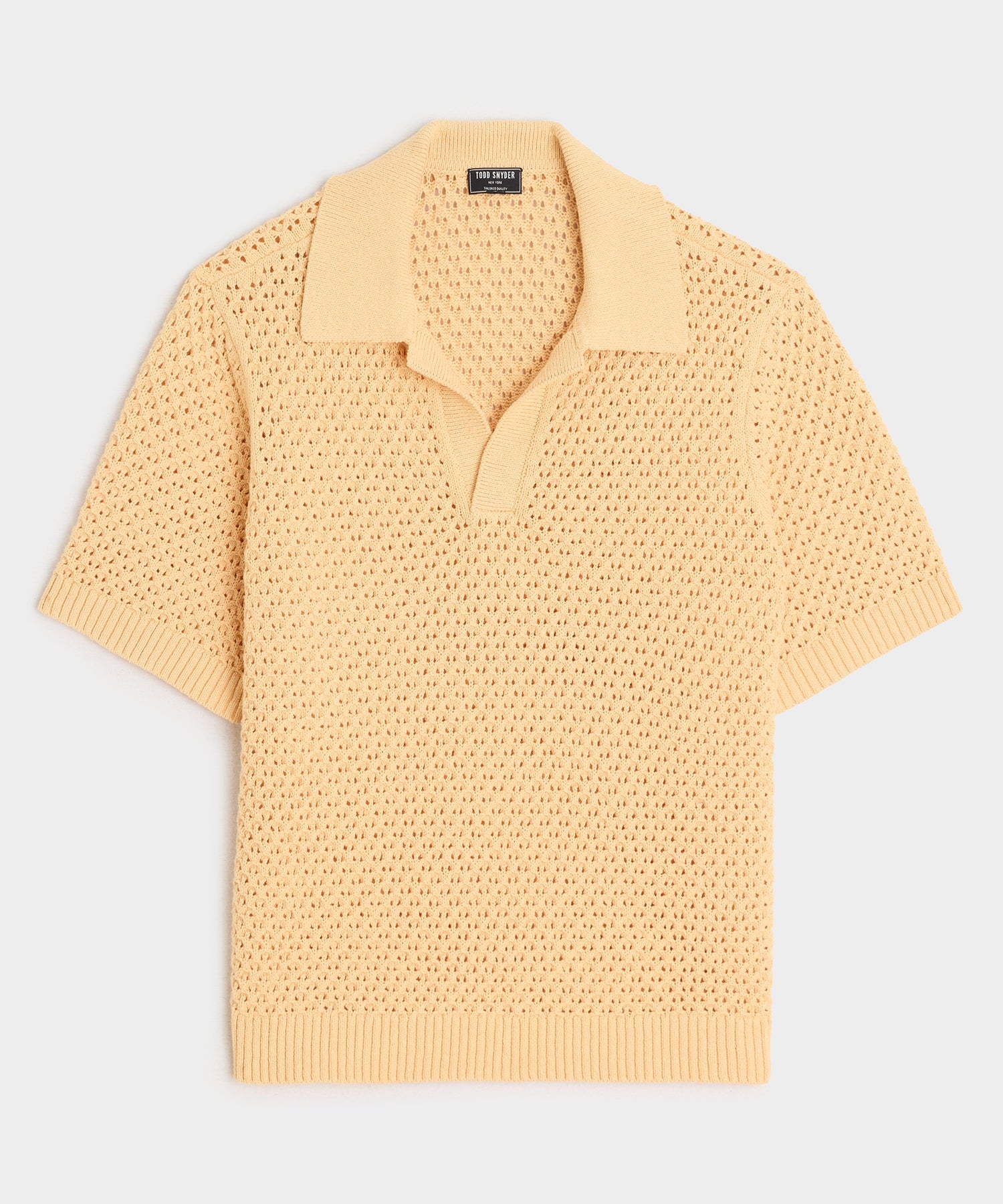 Relaxed Open Knit Montauk Sweater Polo