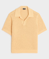Relaxed Open Knit Montauk Sweater Polo