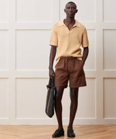 Relaxed Open Knit Montauk Sweater Polo