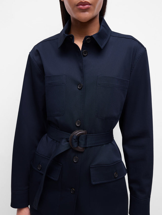 Navy Safari Shirt