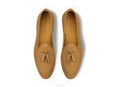 Sagan Classic Tassel Loafers In Sahara Asteria Suede