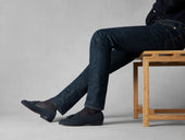 Sagan Classic Tassel Loafers In Midnight Suede