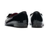 Sagan Opera Bow In Patent And Gros Grain