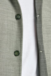 Linen Blend Bomber Made In Italy