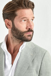 Wool Silk And Linen Jacket Made In Italy