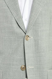 Wool Silk And Linen Jacket Made In Italy