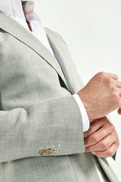 Wool Silk And Linen Jacket Made In Italy