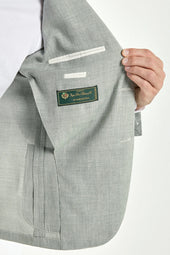 Wool Silk And Linen Jacket Made In Italy