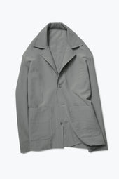 Lounge Jacket Wool Seersucker