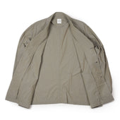 Patch Pocket Blazer In Grey Cotton Crinkled Typewriter Cloth