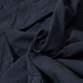 Single Pleat Cargo Shorts In Blue High Density Cotton And Hemp