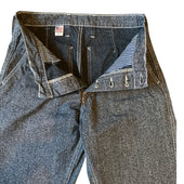 Japanese Salt And Pepper Twill Wide Leg Single Pleat 40 S Work Trouser