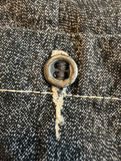 Japanese Salt And Pepper Twill Wide Leg Single Pleat 40 S Work Trouser