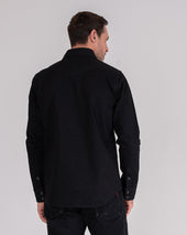 13.5oz Denim Western Shirt - Black
