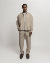 SAM SHIRT JACKET - VINTAGE KHAKI COTTON MICRO RIPSTOP