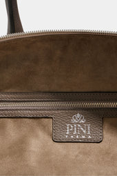Canvas Leather Weekender Bag Made In Italy