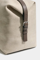 Canvas Leather Weekender Bag Made In Italy