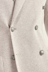 Double Breasted Jersey Jacket Made In Italy