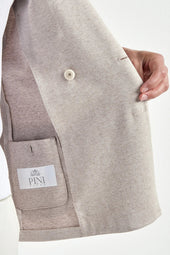 Double Breasted Jersey Jacket Made In Italy