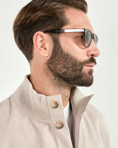 Knit Alcantara Bomber Made In Italy