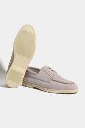 Nabuk Boat Loafers Made In Italy