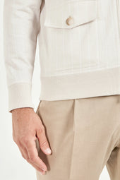 Striped Jersey Bomber Made In Italy