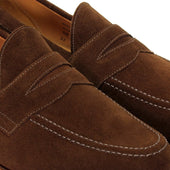 SANDERS ALDWYCH POLO SNUFF SUEDE PENNY LOAFER