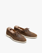 Sandhamn Chestnut Waxed Suede