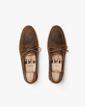 Sandhamn Chestnut Waxed Suede