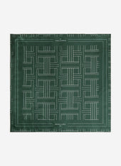 Sashiko Neckerchief | Silk | Forest