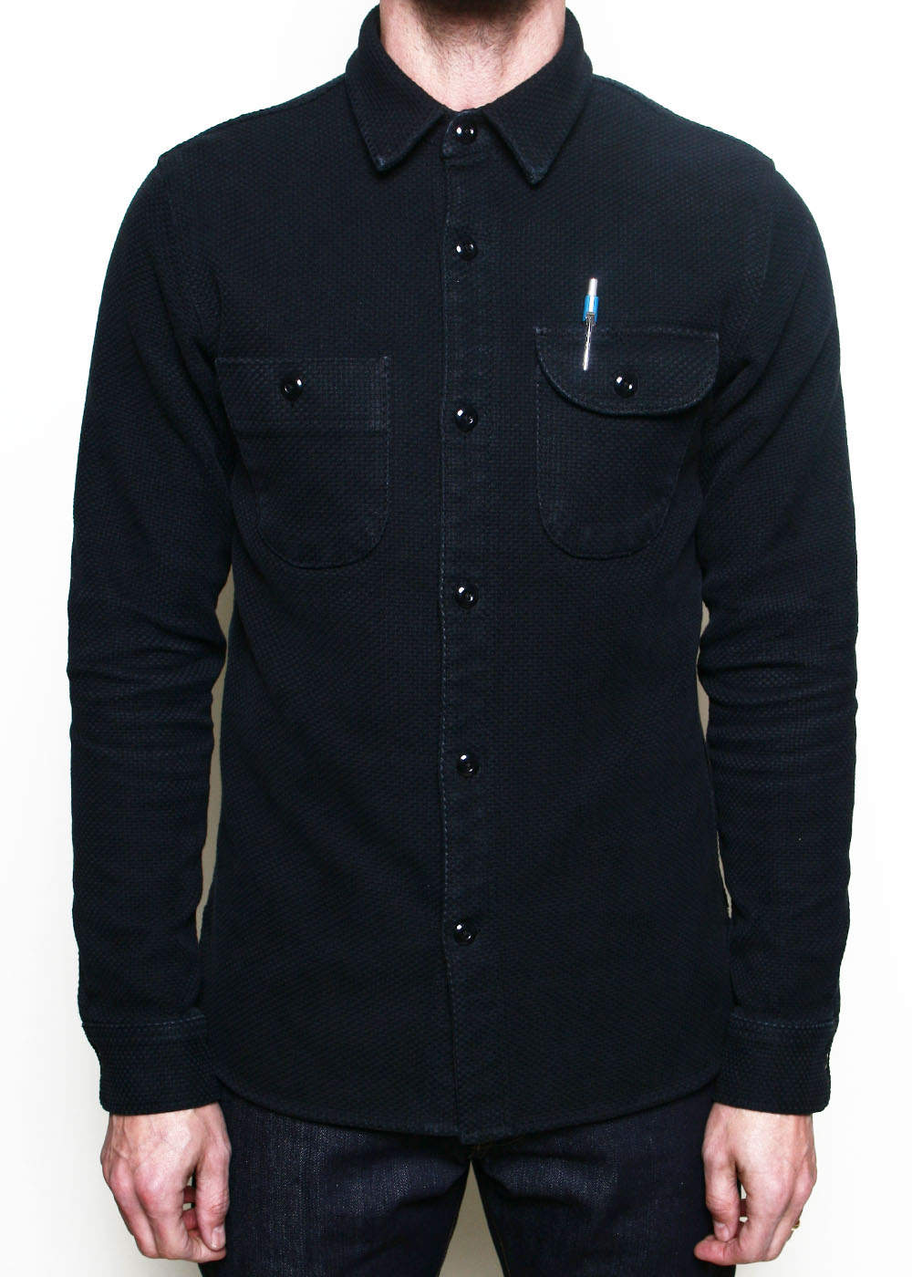 Work Shirt Dyed Sashiko
