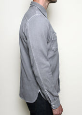 Work Shirt Dyed Grey Sashiko