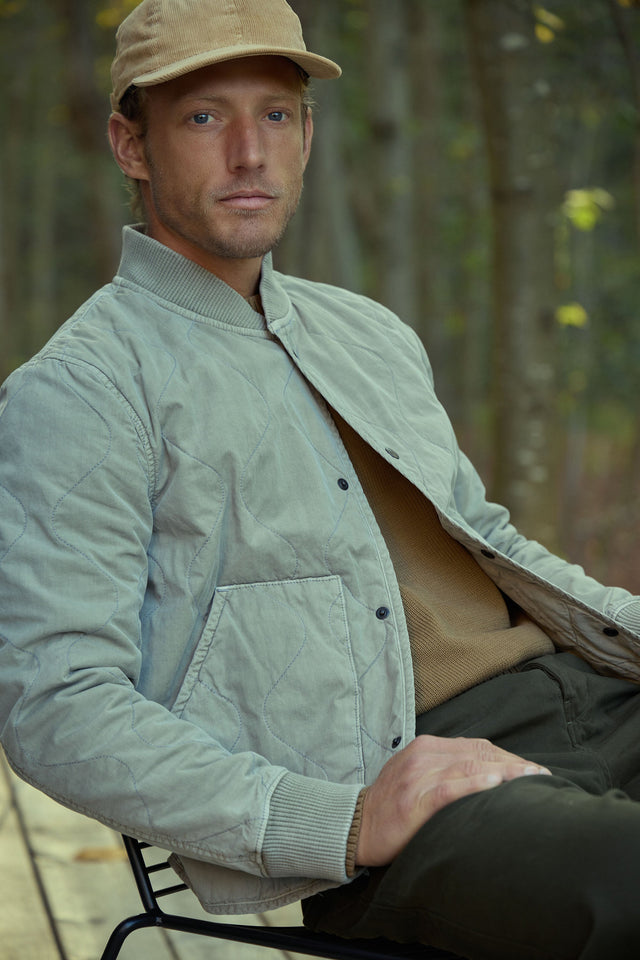 Quilted Bomber Jacket