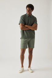 Short Sleeve Waffle Polo