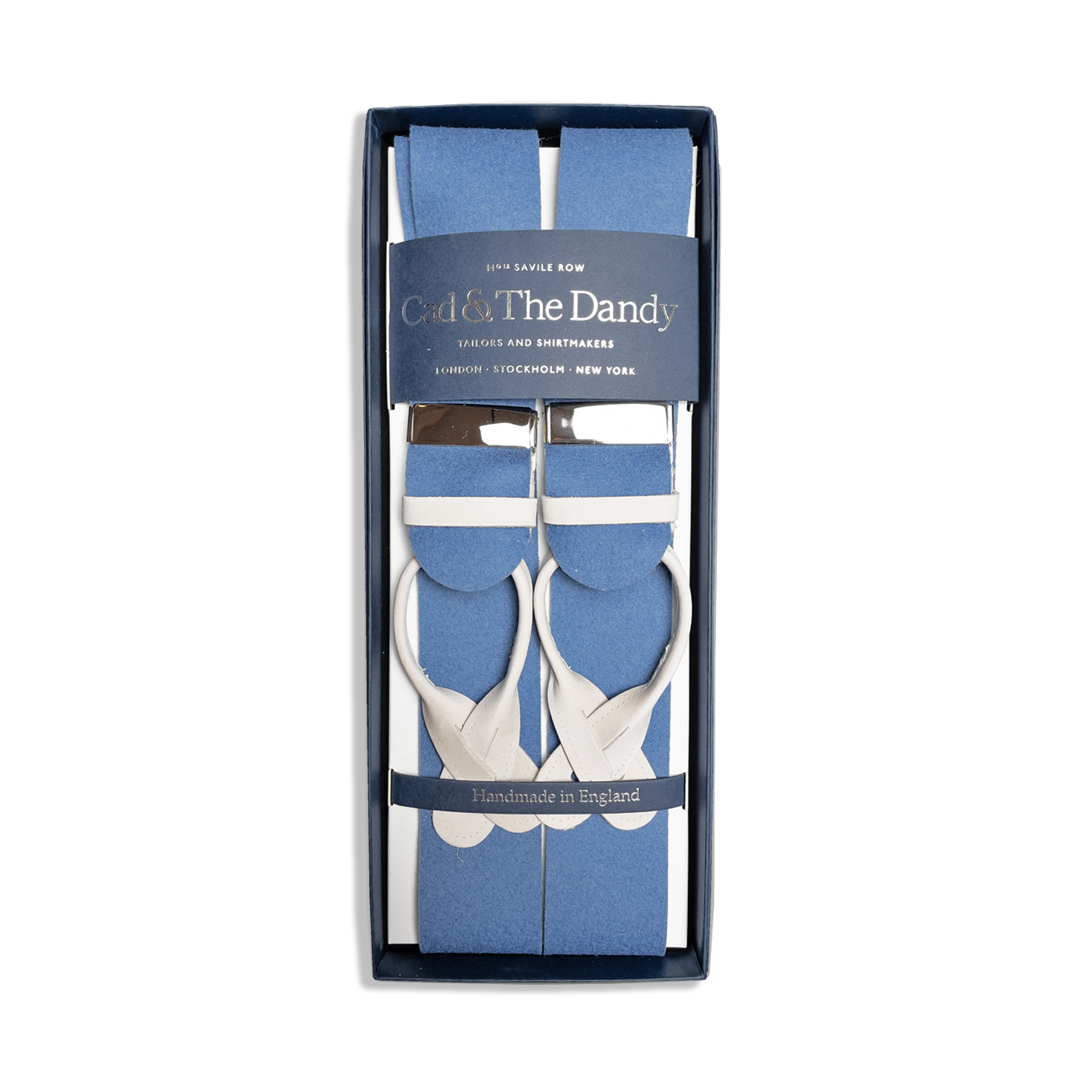 Albert Thurston Boxcloth Braces In Saxe