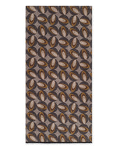 Oatmeal Printed Brushed Silk Scarf
