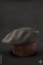 Peaky Hat Belgian Linen Green M