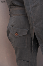 Lindbergh Flight Suit Cotton Herringbone M L