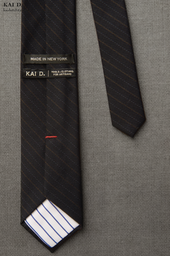English Wool Striped Tie Deep