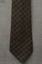Tonal Check Wool Tie