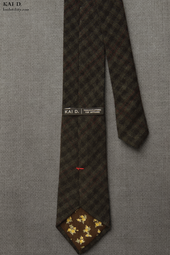 Tonal Check Wool Tie