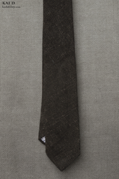 Stipple Weave Linen Wool Tie